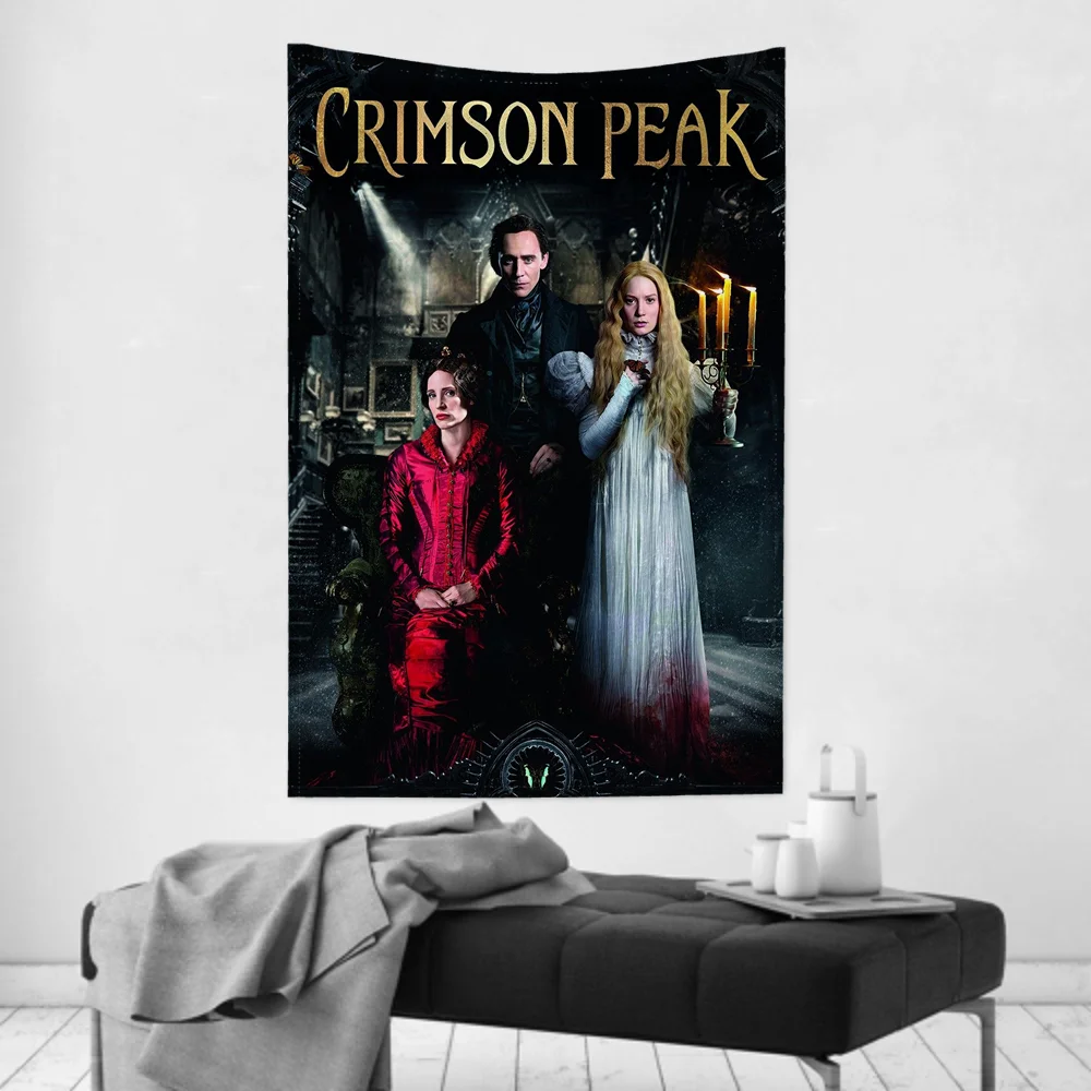 

C-Crimson Peak Horror Movie Tapestry Room Decor Wall Cloth Party Hanging Background Room Decor Baby Room