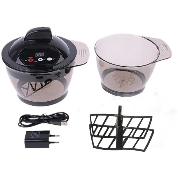 Professional Hair Color Wax Dyeing Electric Hair Coloring Automatic Mixer Hairs Color Mixing Bowl Hairdressing Tool Device