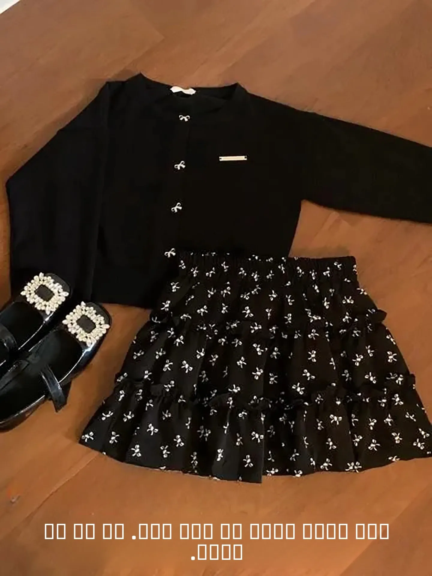 

Spring New Arrival High Waist Floral Pleated Skirt Elegant Knitted Sweater Two Piece Set Women's Fashion Sweet Atmosphere