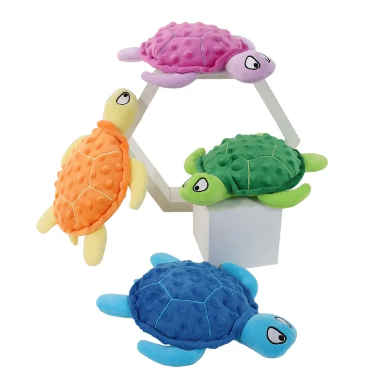 Dog Voice Toy Turtle 25cm Plush Turtle Companion Interactive Doll Pet Supplies Bite Resistant