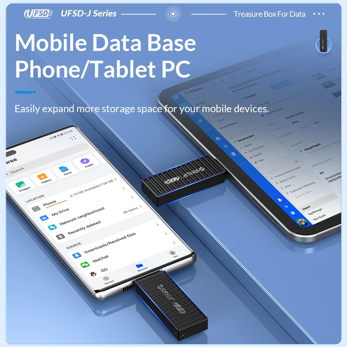 ORICO UFSD USB Flash Drives Metal 512GB 256GB 128GB 64GB With Type-c And USB Interface Pen  Drive Free Shipping