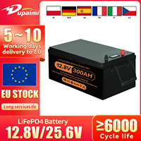 New 12V 24V 100Ah 200Ah 280Ah 300Ah LiFePO4 Battery Pack New Grade A Built-in BMS for RV Boats Solar Energy No Tax&Vat