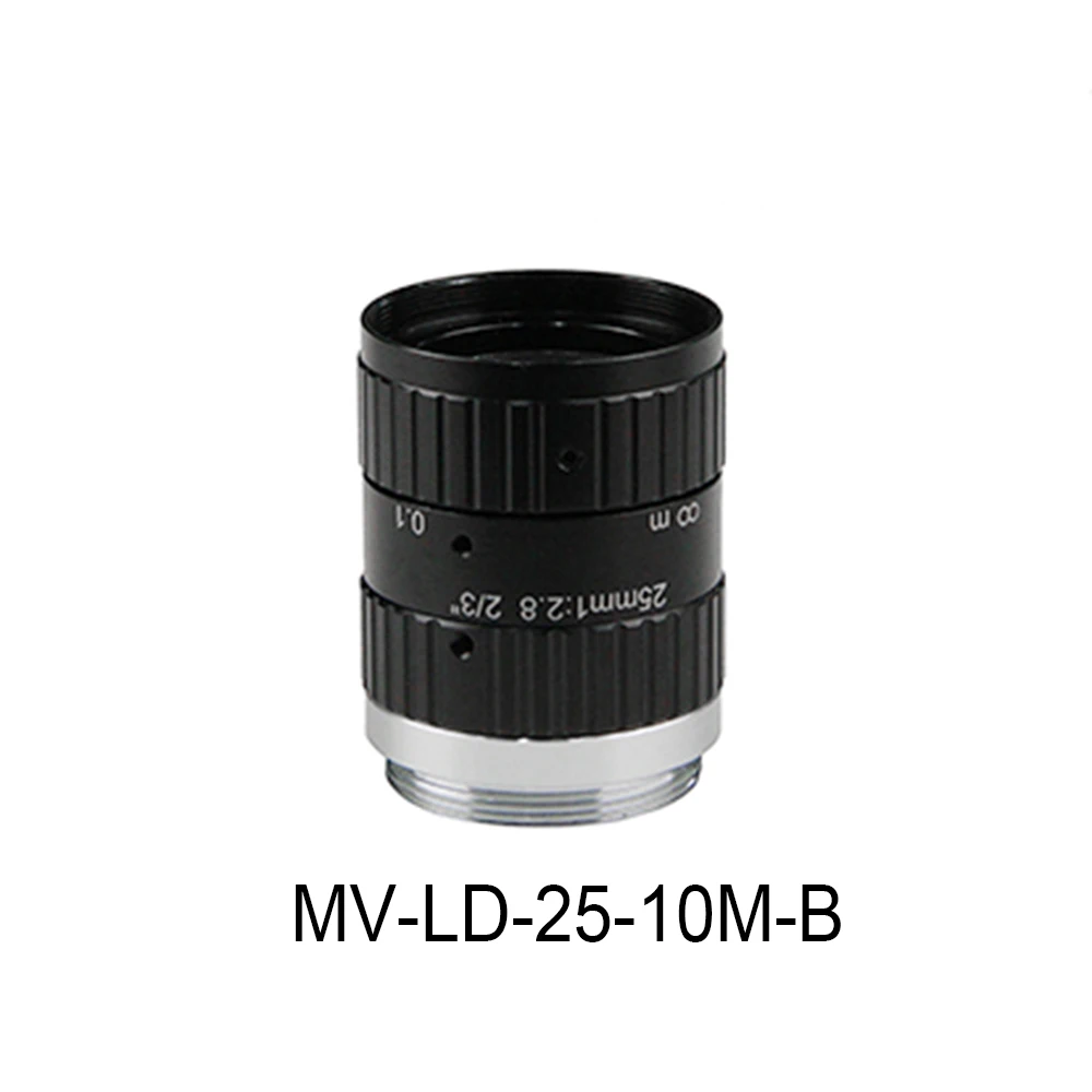 MV-LD-50-10M-B 10MP 2/3 "عدسة رؤية الآلة 50 مم عدسة صناعية C Mount