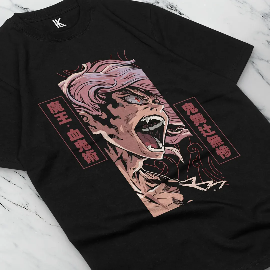 

Muzan T-Shirt Demon Slayer Waifu Kawaii Anime Japanese Manga Otaku All Size