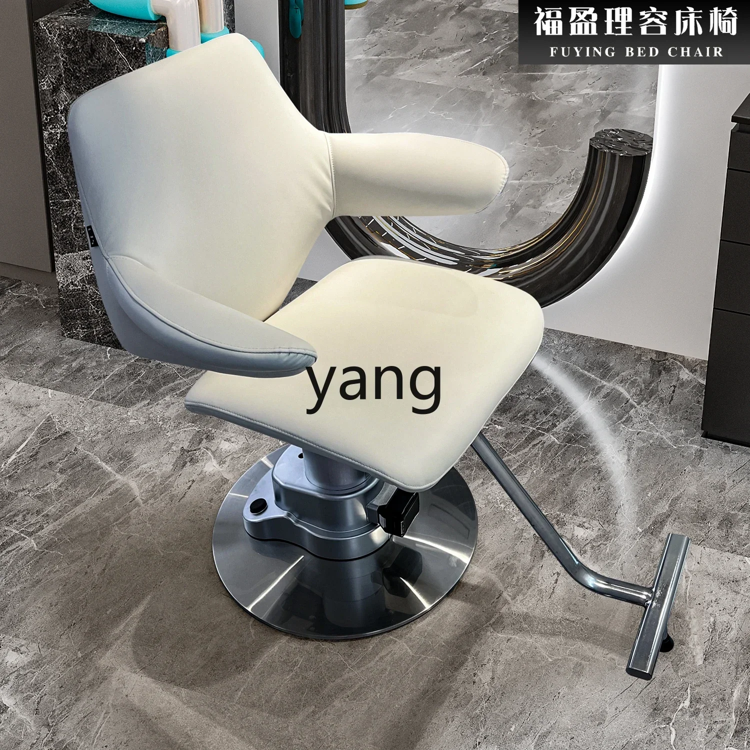 LTT electric high-end barber shop hair salon hair cutting seat hair salon stool can be lifted and lowered