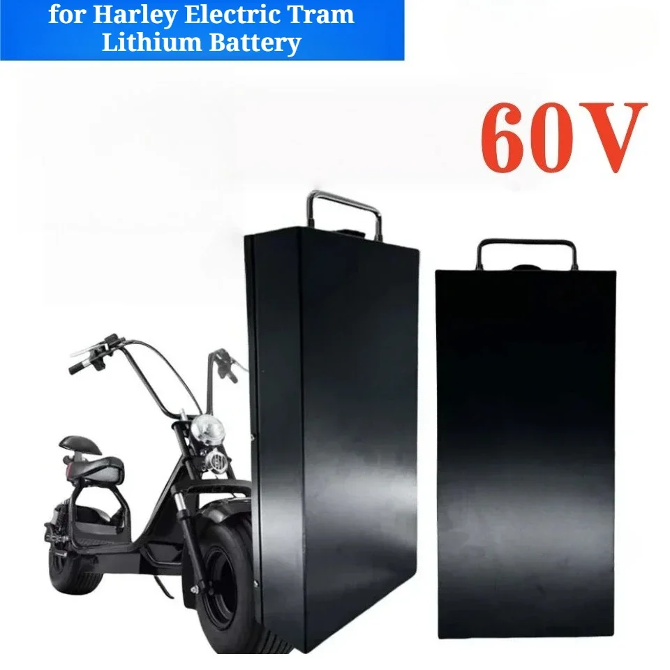 18650 60V 15Ah 25Ah 30Ah Lithium Battery Pack with Charger for Harley Two-Wheel Foldable Citycoco Electric Scooter Vehicle