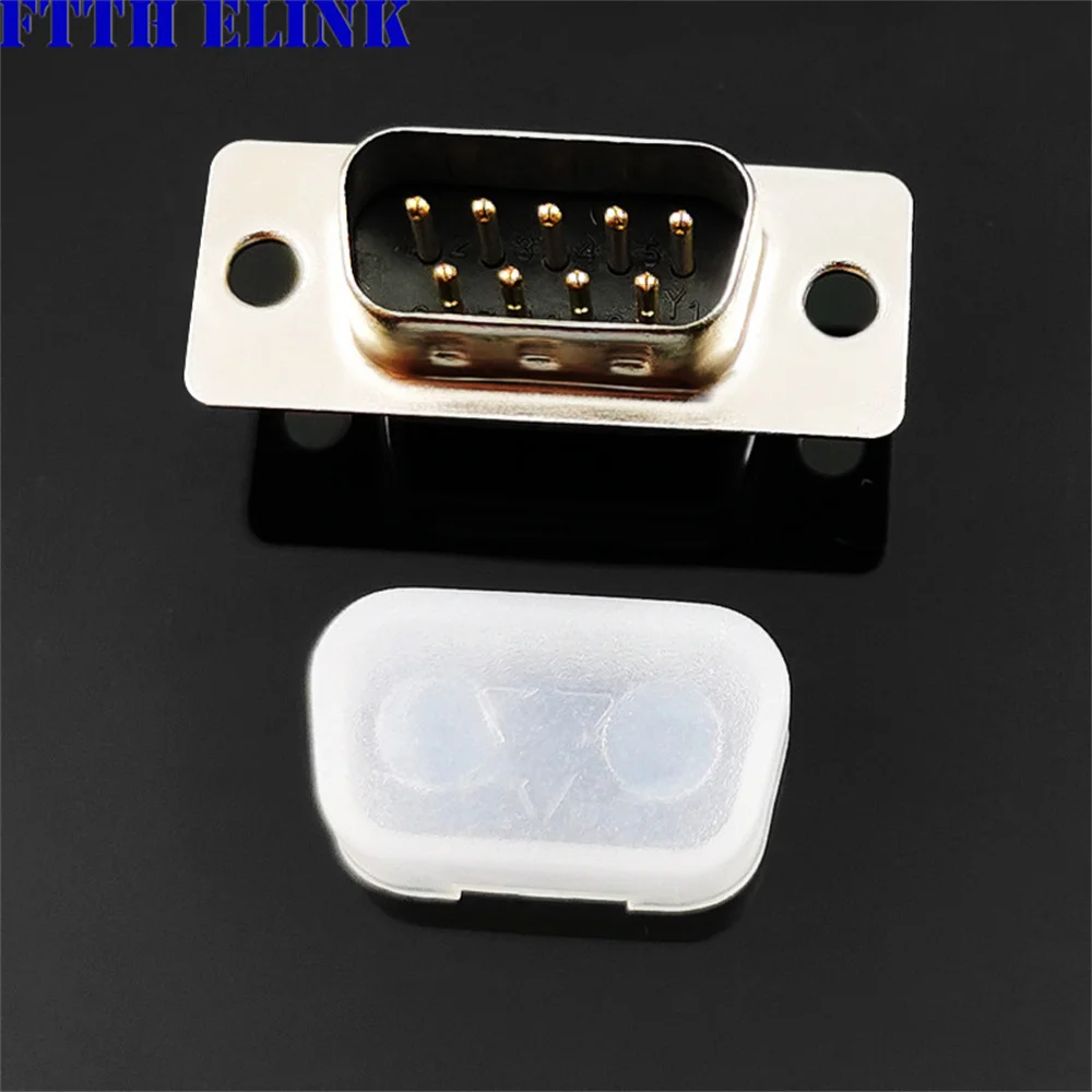 Пылезащитный колпачок DB9P, мужской, 50 шт., 9-контактный VGA, мужской компьютерный последовательный порт, параллельный порт, пылезащитный чехол, прозрачная защитная заглушка FTTHELINK