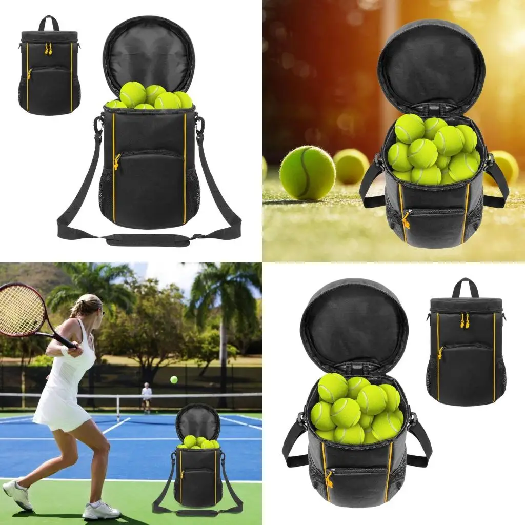 

Q39E MultiPocket Baseball Bag Tennis Carry Bag for Baseball Pickleballs Training