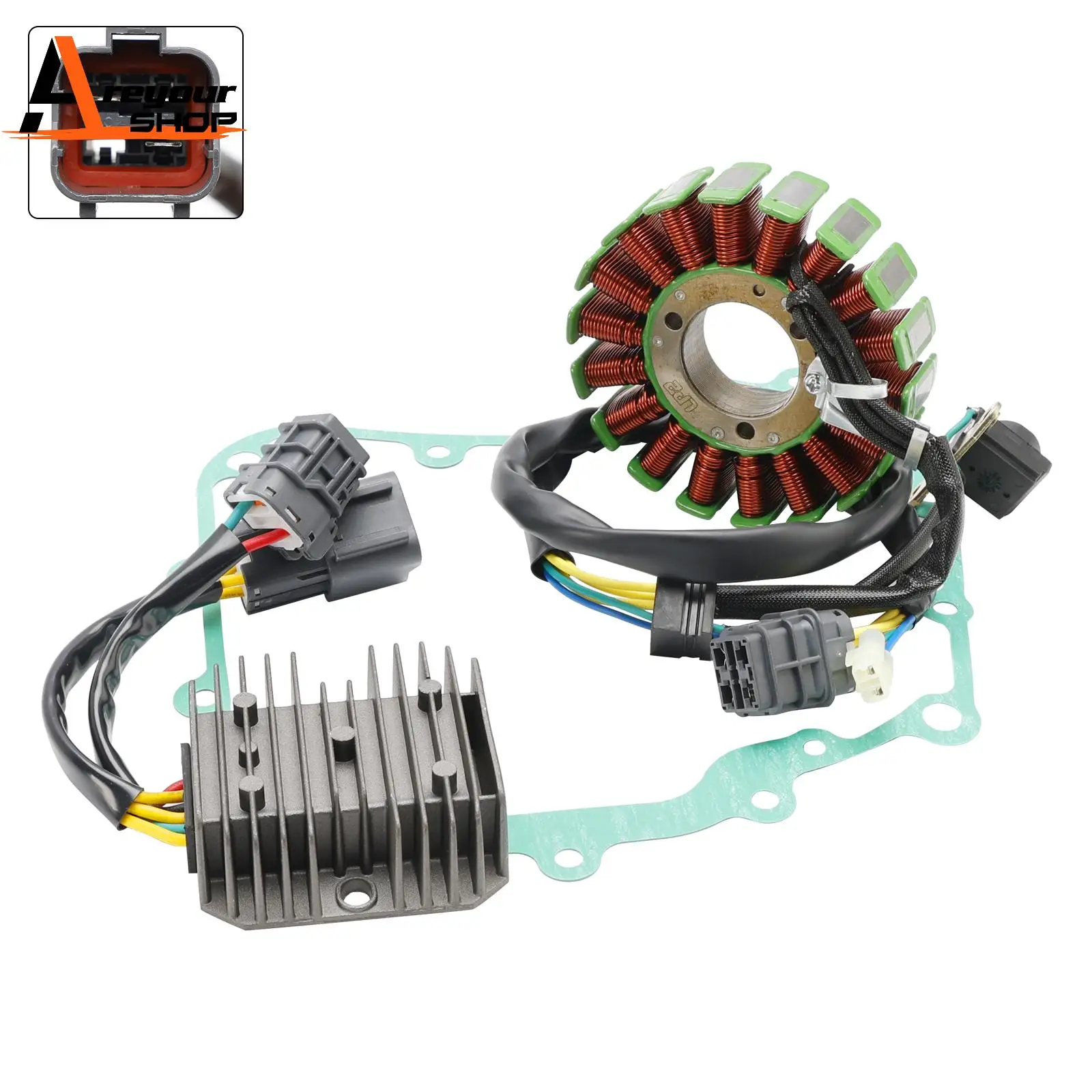 

Комплект прокладок регулятора катушки статора для Arctic Cat ATV 300 2X4 2010-2016 3306-121
