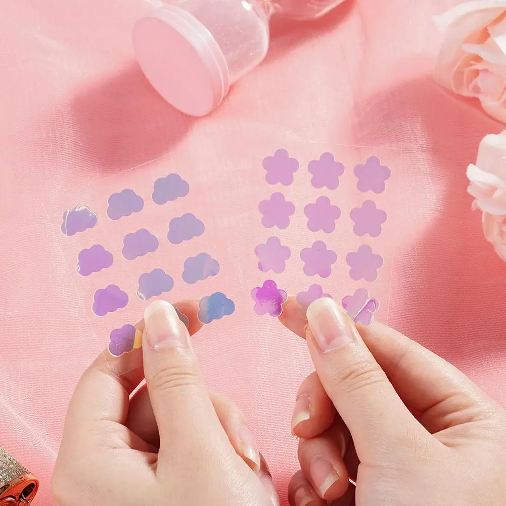 Parche de granos en forma de corazón, 12 piezas, pegatinas invisibles de colores para eliminar el acné, herramienta de maquillaje de belleza para el cuidado de la piel