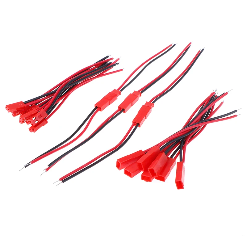 10 pairs New 2 Pin Connector Male Female Plug Cable 22 AWG Wire For RC Battery Helicopter DIY LED Lights Decoration