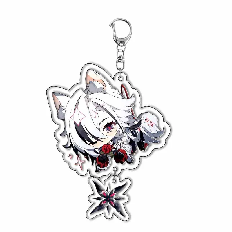 Genshin Impact Traveler Wanderer Klee Scaramouche Acrylic Keychain Game Figure Handmade Layer Stock Available Anime Merchandise view 3