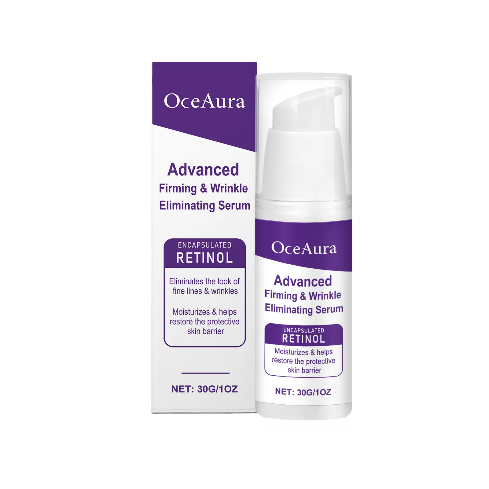 OceAura Retinol Body Lotion Firming Moisturize Anti-Wrinkle Stretch Mark Repair Improve Elasticity Sagging Skin Tightening Cream