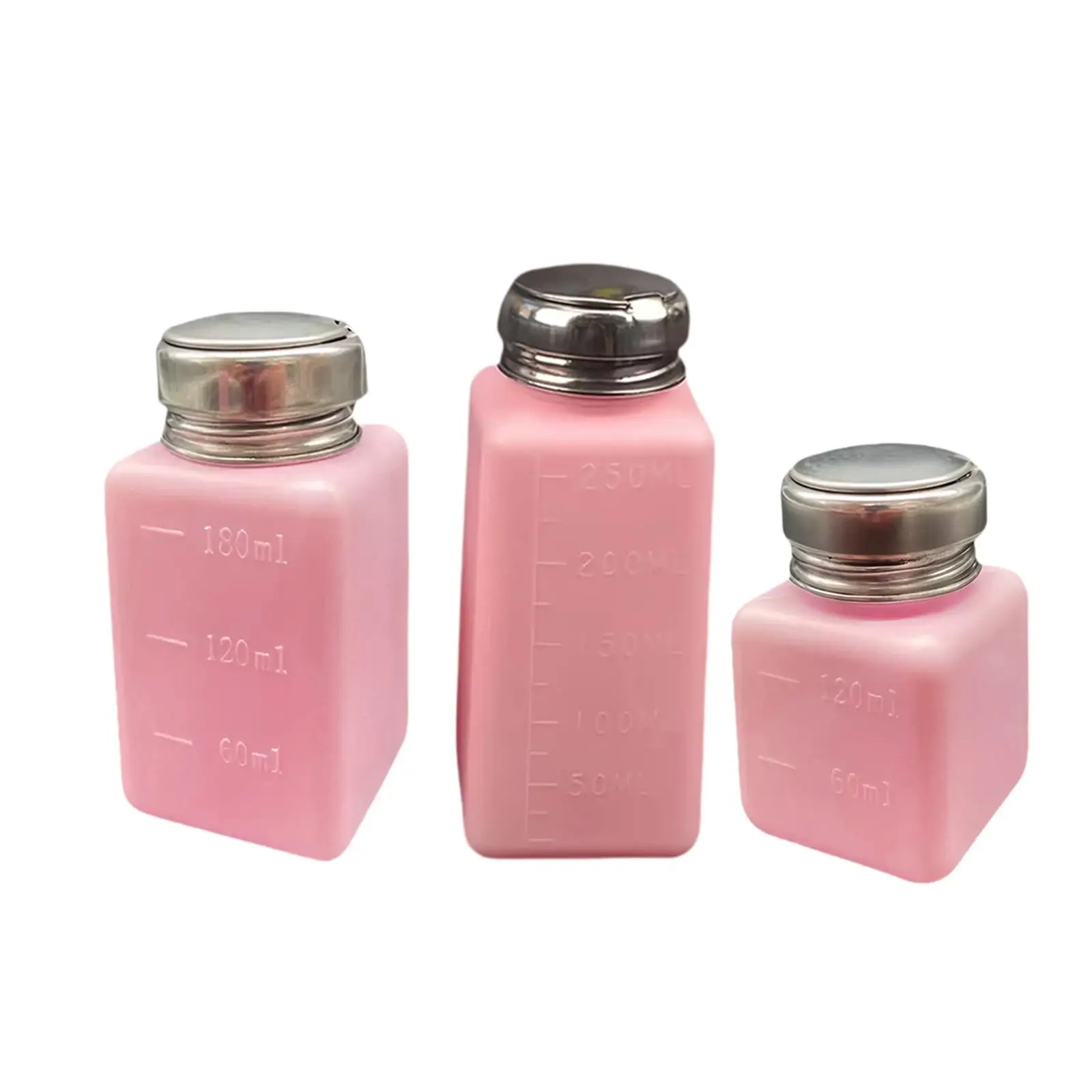 Push Down Liquid Dispenser Refillable Portable Premium Pump Bottle Cosmetic