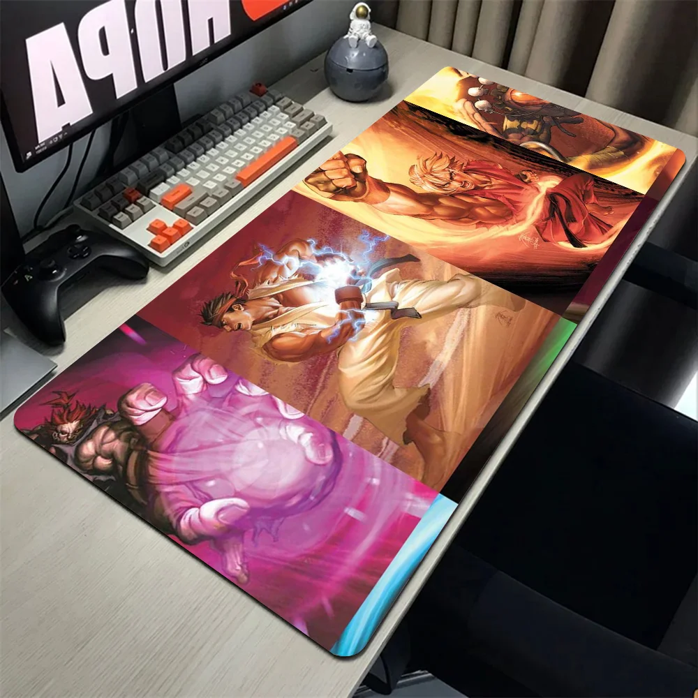 S-Street F-Fighter Mouse Mat Desk Mat With Pad Gaming Accessories Prime Gaming XXL Keyboard Pad