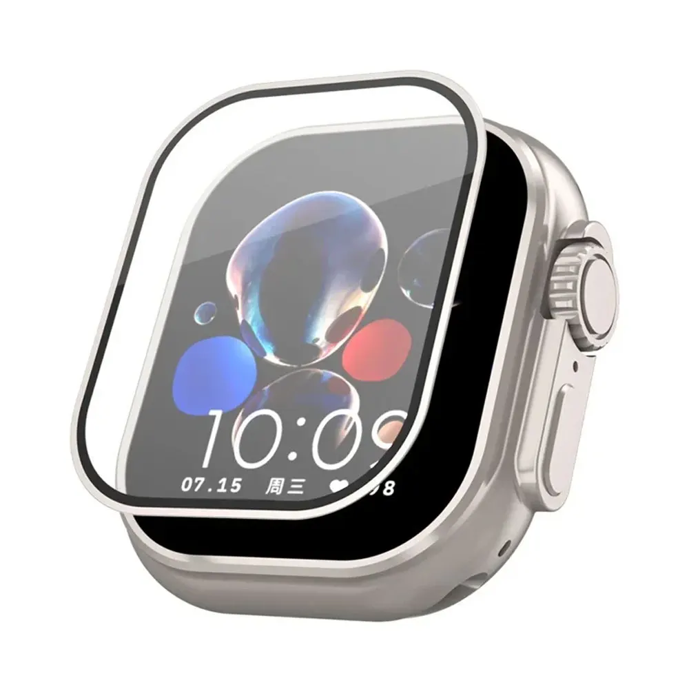Gehärtetes Glas für Apple Watch Ultra 49 mm HD-Displayschutzfolie, kratzfest, Titanfolie, iWatch Series Ultra 2 Zubehör