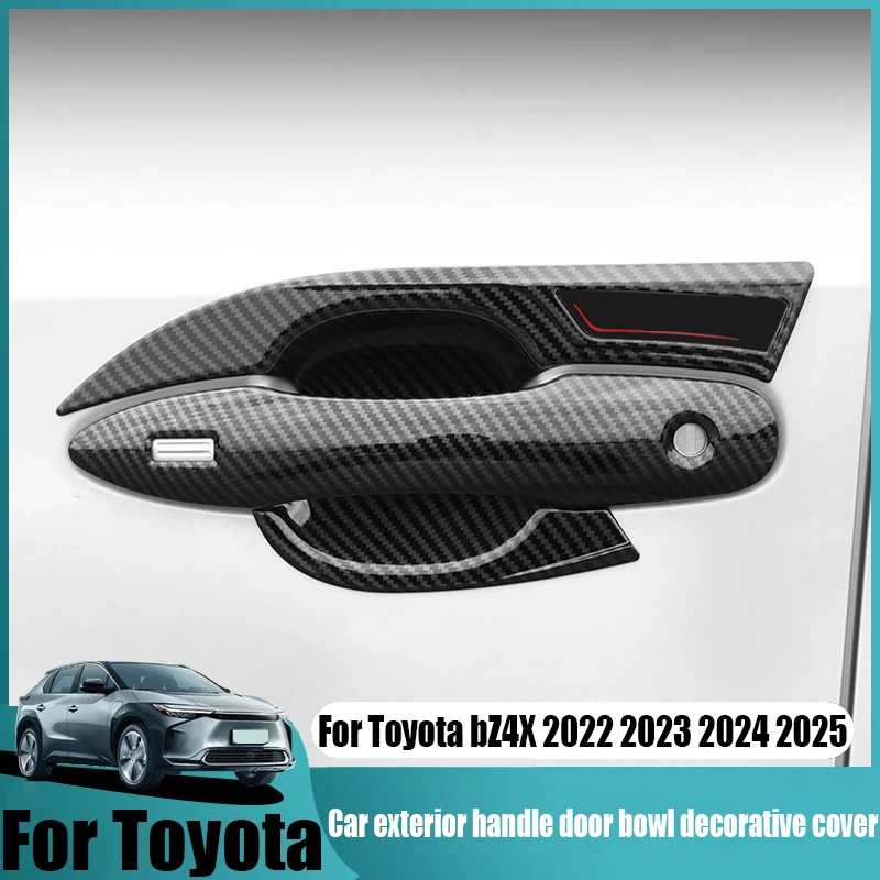 

Декоративные накладки на ручки и чаши дверей для Toyota bZ4X 2022-2025: элементы для тюнинга экстерьера автомобиля