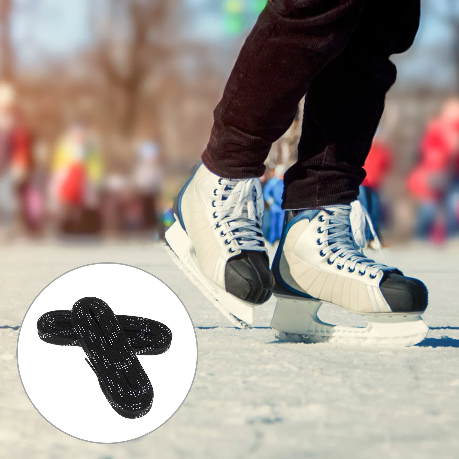 Cordones elásticos Pucks de hockey Zapatillas Zapatos negros Corbatas casuales para hombres Vestido y mujeres que combinan con todo