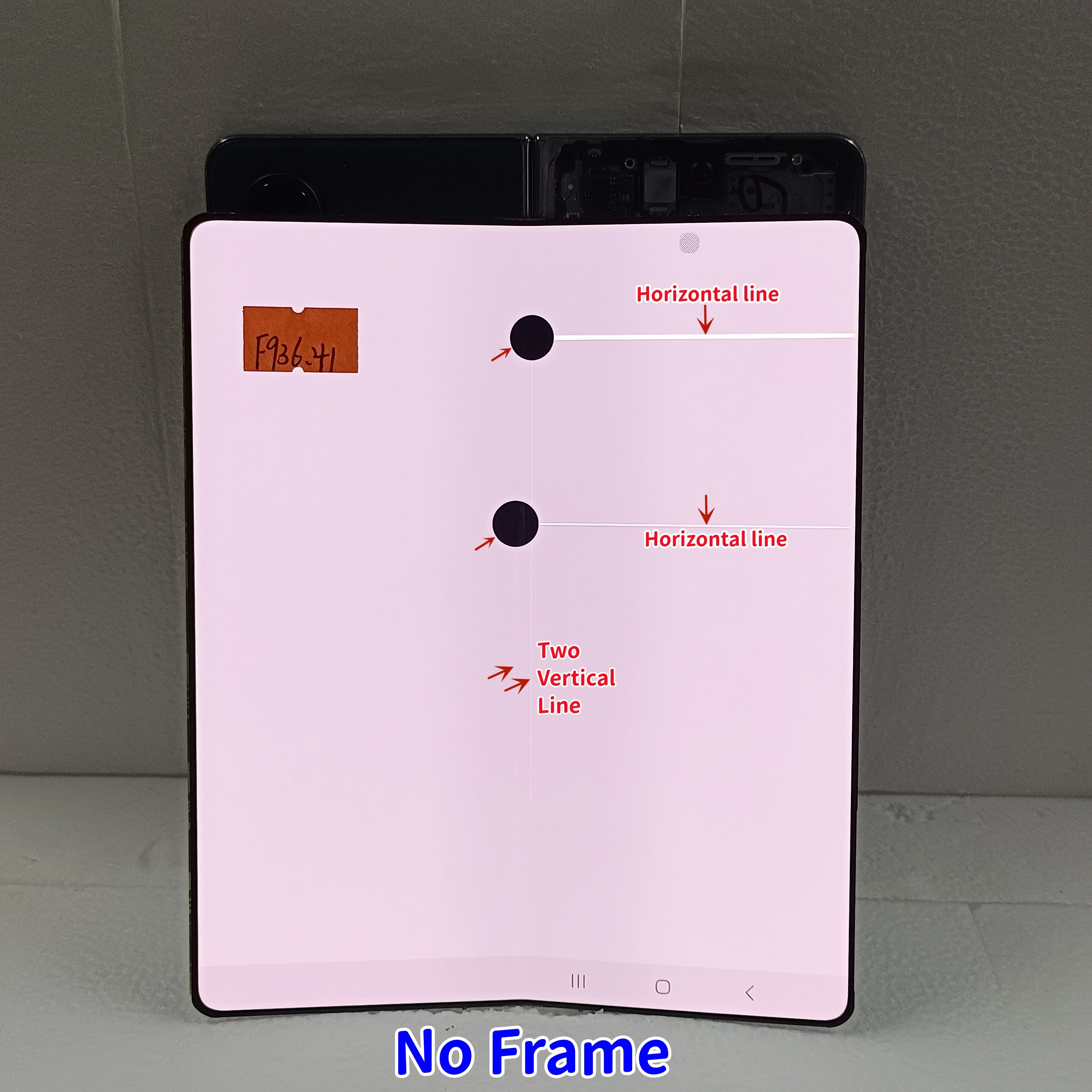 For Samsung Z Fold 4 F936 F936U F936B/DS Display Touch Screen Digitizer Z Fold4 Inner Screen No Frame Replacement Defect LCD