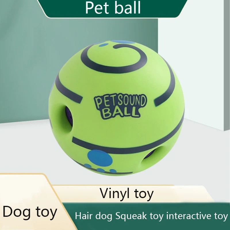 Pet Play Giggle Ball Indoor Outdoor Rolling Movement Pet Training Supplies Wholesale Dog Squeaky Toy Interactive Toys For Dogs