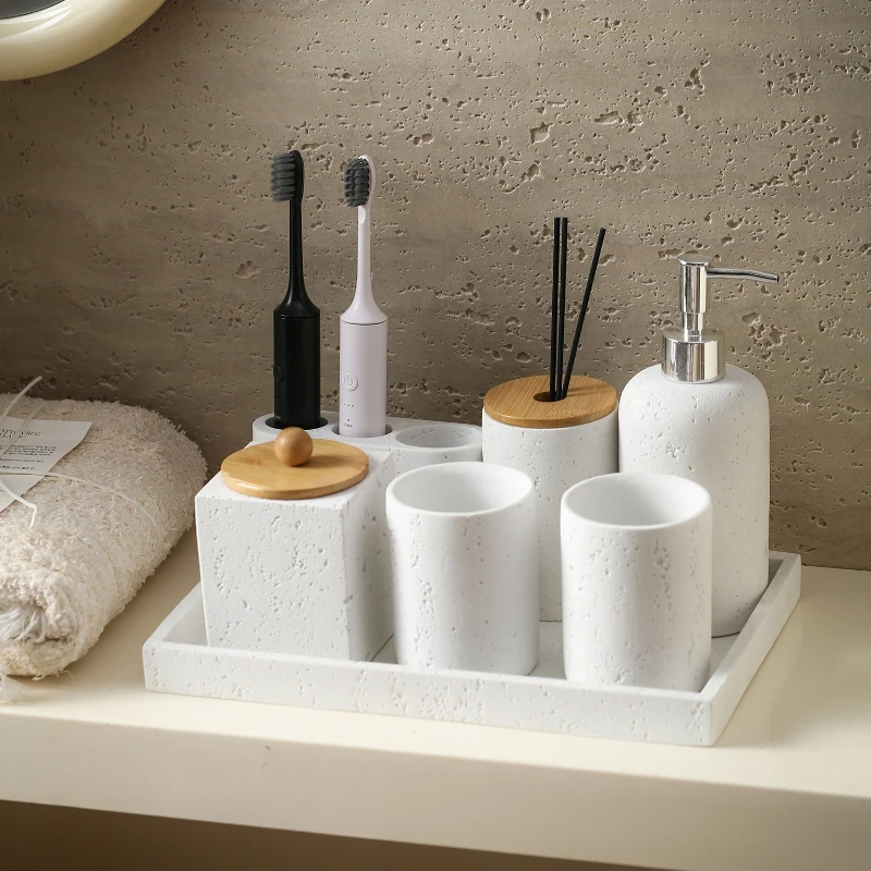 Beige Travertine Bathroom Set  - Zara Home Bathroom Set ulasan dan harga