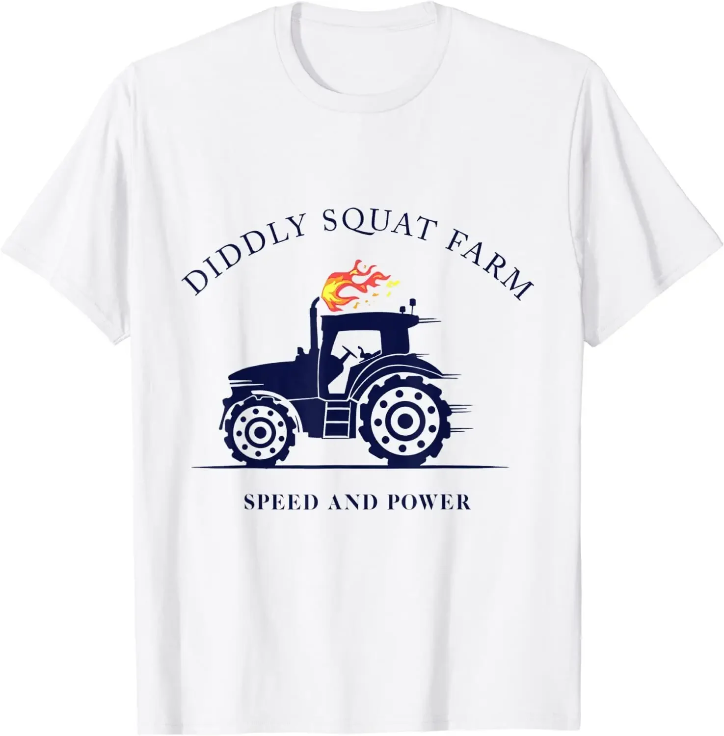 Perfect Tractor Design Diddly Squat Farm Speed And Power T-Shirt