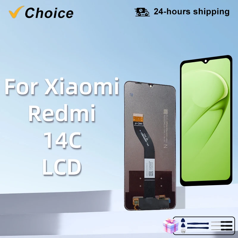 Neue IPS Für Xiaomi Redmi 14C LCD Display Touchscreen Digitizer Montage Für Redmi 14C Display LCD Ersatz Teile