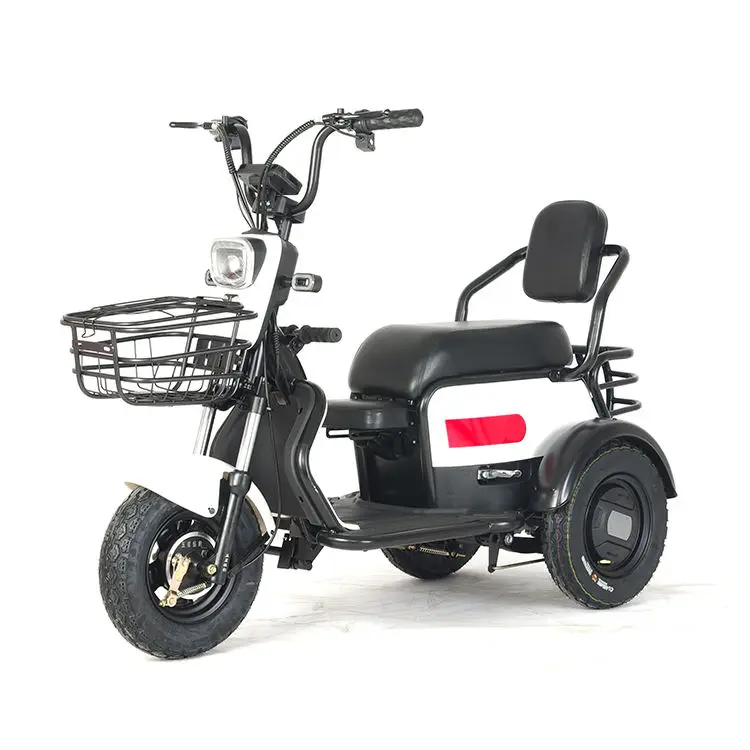 

Высококачественный 500-ваттный 36-вольтовый трехколесный электрический грузовой велосипед в китайском винтажном стиле с корзиной
