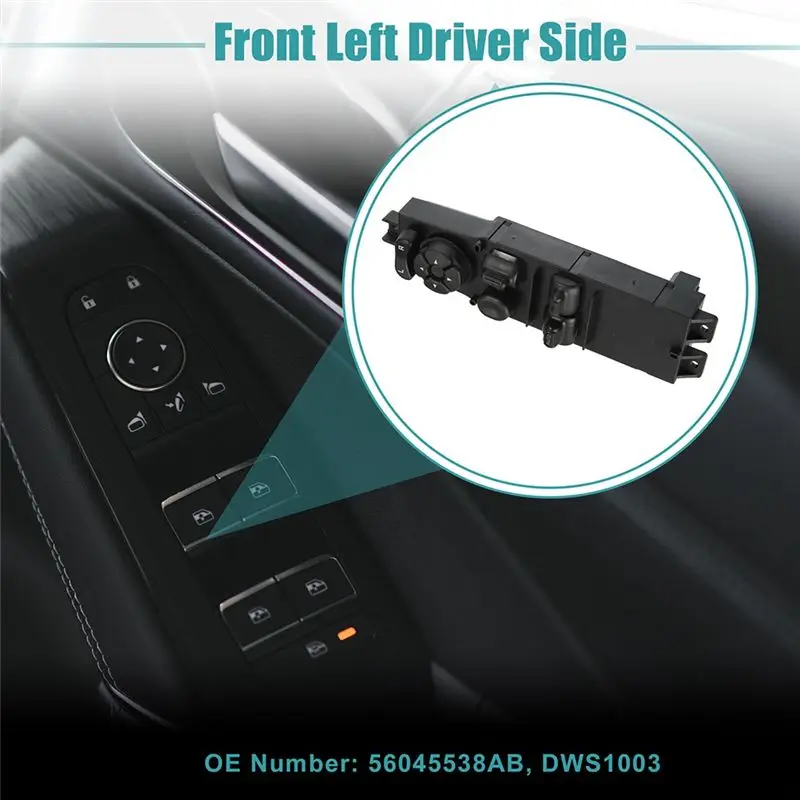 【Top Sale !!】56045538AB Left Driver Power Master Window Switch For Dodge Dakota Club Cab 2001-2004 Car Accessories