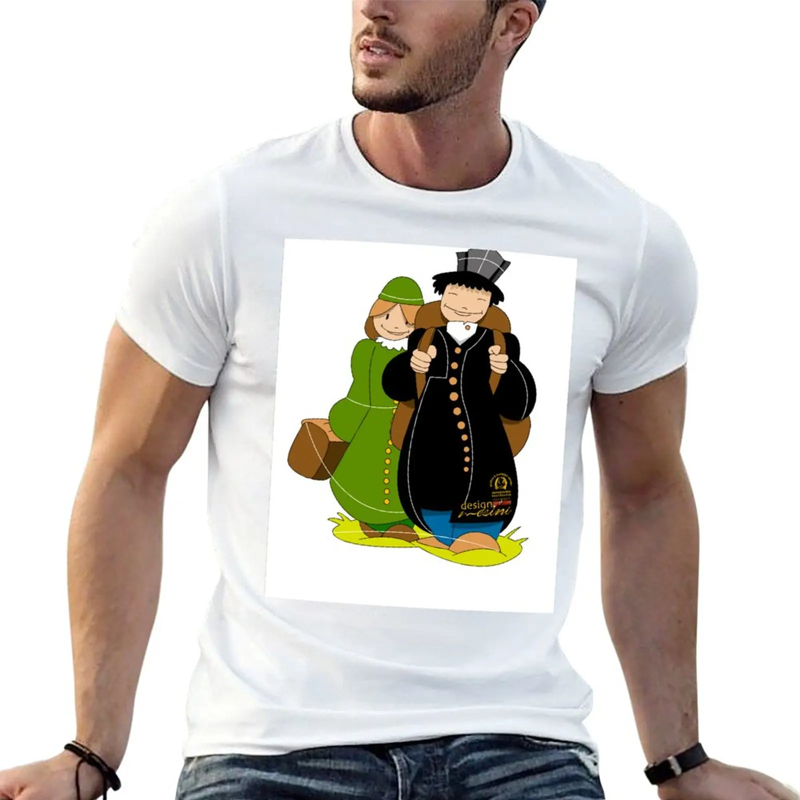 Camiseta Don Bosco y Madre Margherita, camiseta de lujo para hombre, camiseta con estampado personalizado, camiseta personalizada