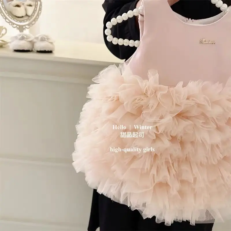 여자 투투 원피스, 여름 아기 탁구 공주 원피스, 세련된 어린이 하이 엔드 생일 원피스