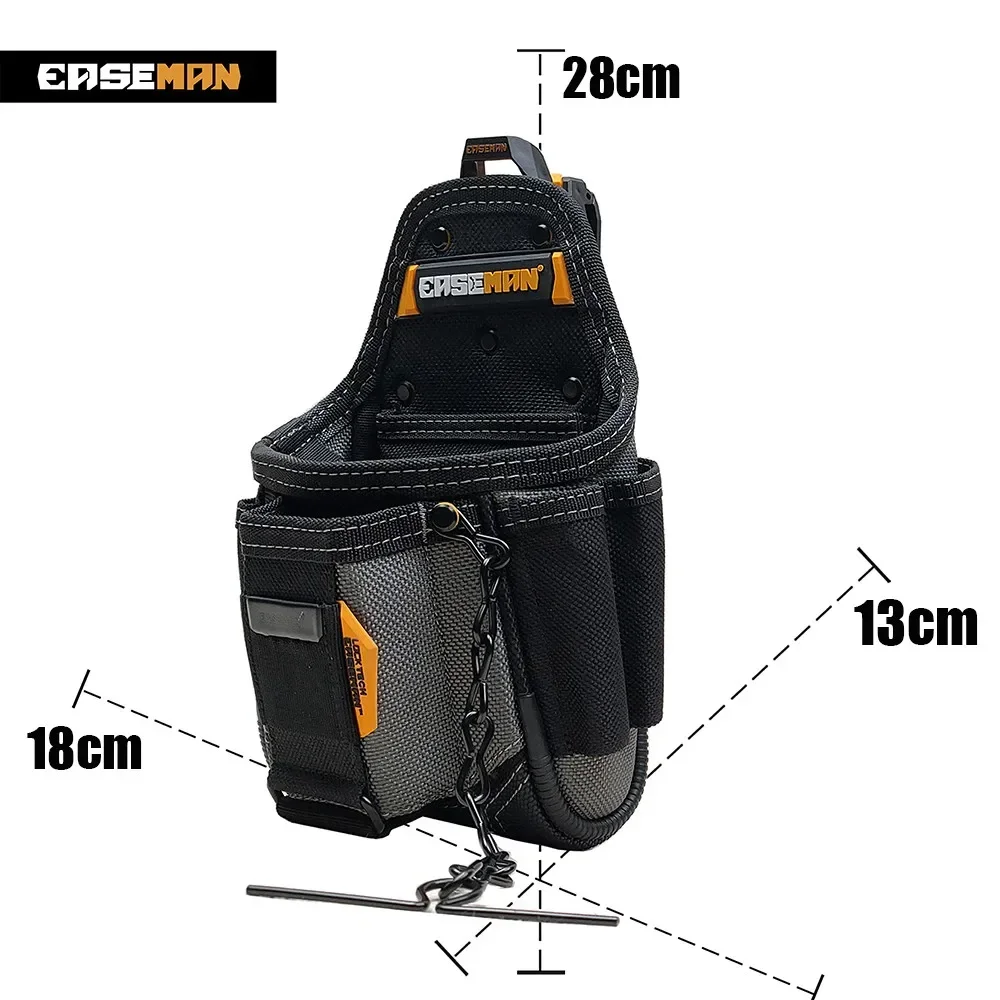 Electrician Tool Belt Bag 1680D Oxford Cloth Heavy Duty Quick Hook Tool Bag Waterproof Quality Tool Storage Organizer