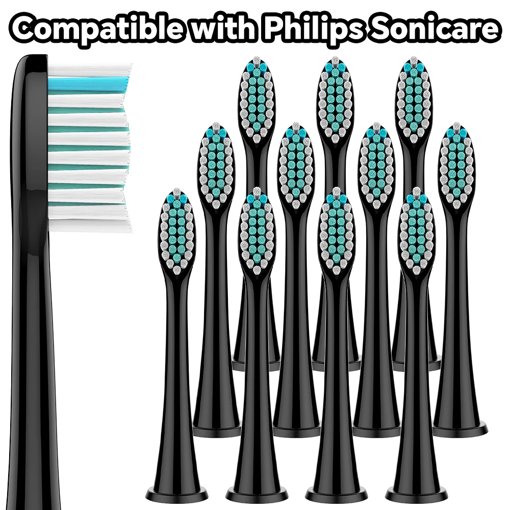 4/8/12/20x Replacement Brush Heads Compatible with Philips Sonicare Electric Toothbrush, Toothbrush Head for 5950 7300 9500