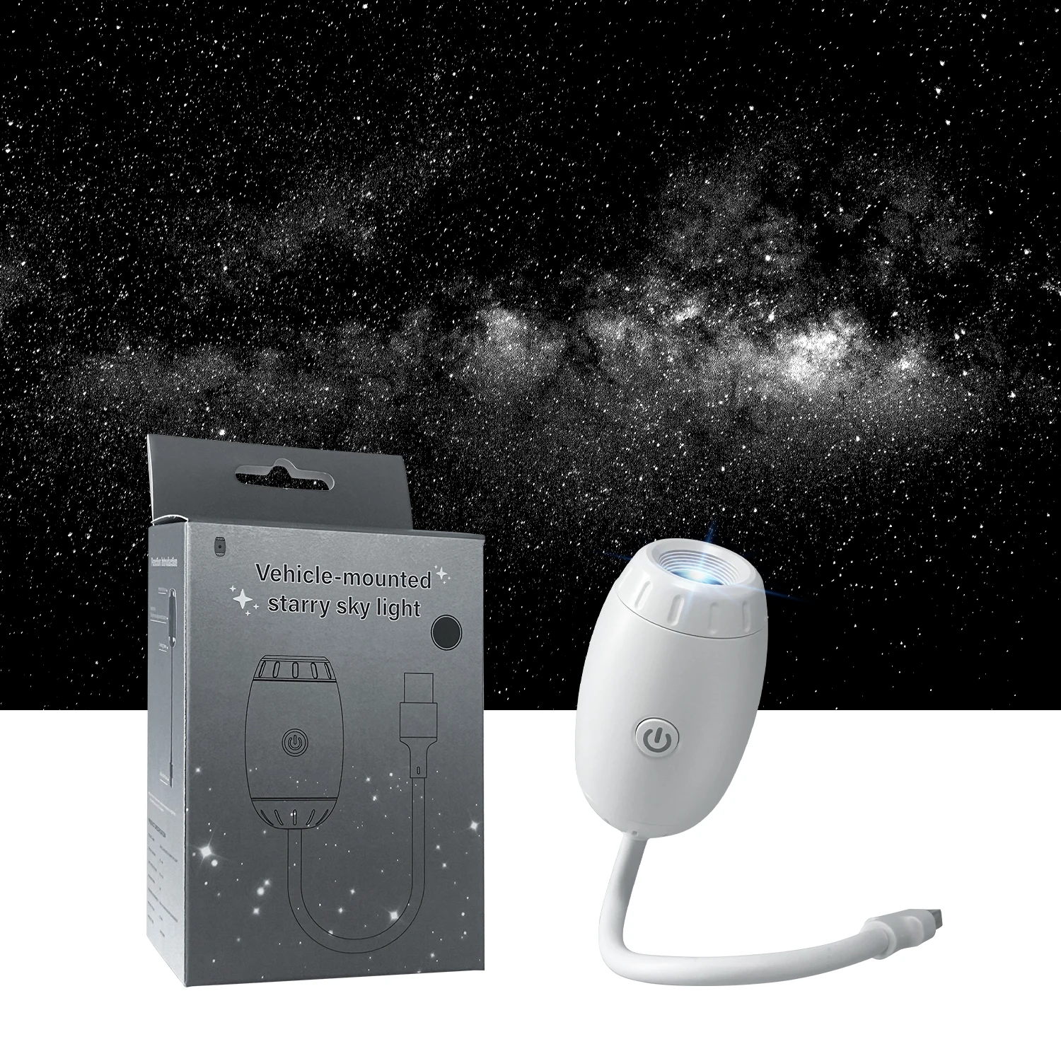 USB Auto Sfeer Projector Licht Auto-interieur Omgevingslicht LED Sterrenhemel Ster Licht Party Decor Romantisch Saturnus Galaxy Licht