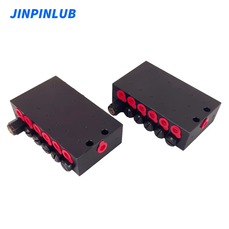 JINPINLUB JSV-12 Progressive Flow Divider Lube Divider Block For Metallurgical Mining Industrie Lube System