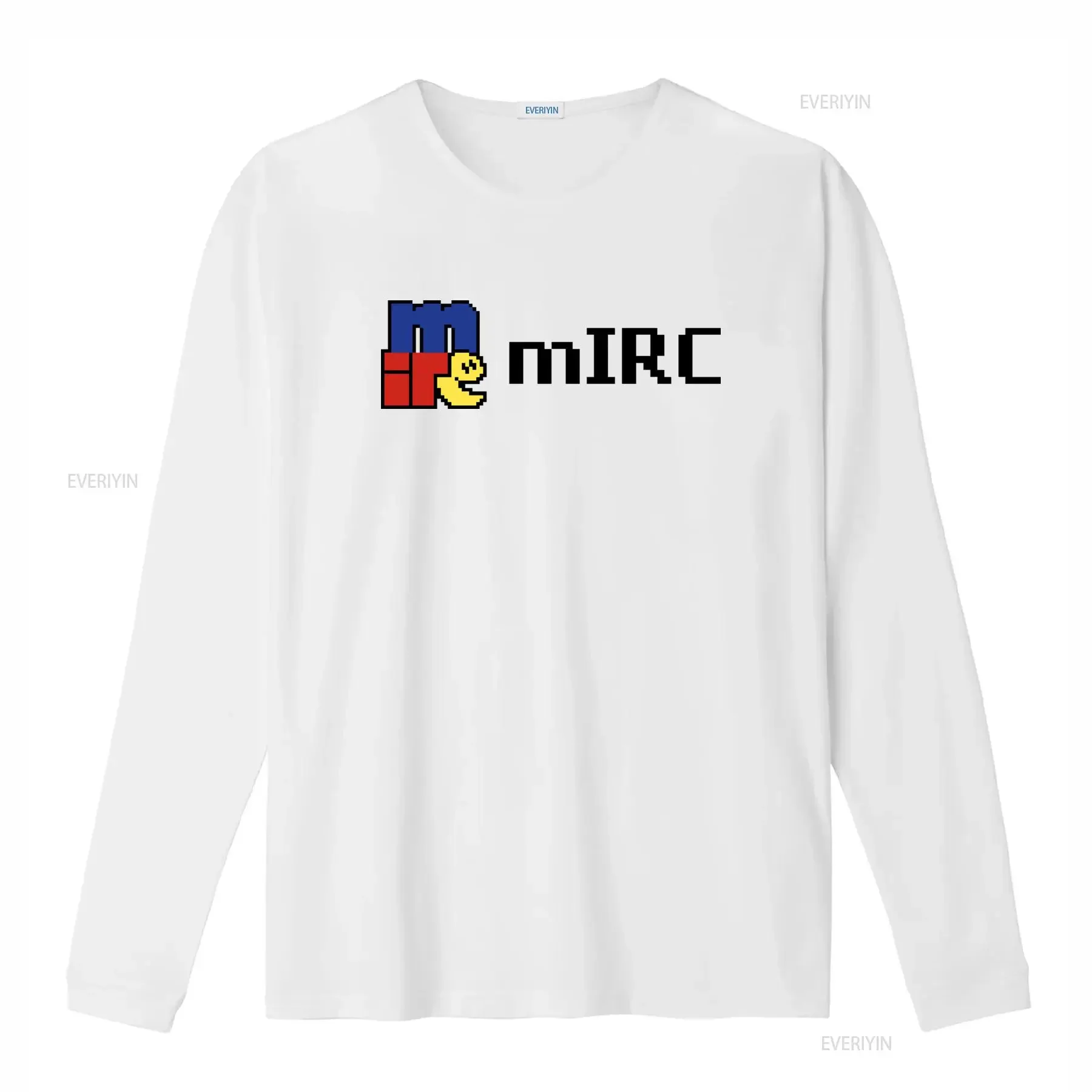 Retro Pixel Art Mirc T Shirt The Original Online Chat Design 78R8 vintage Washed designer clothes Stylish Soft Versatile Casual