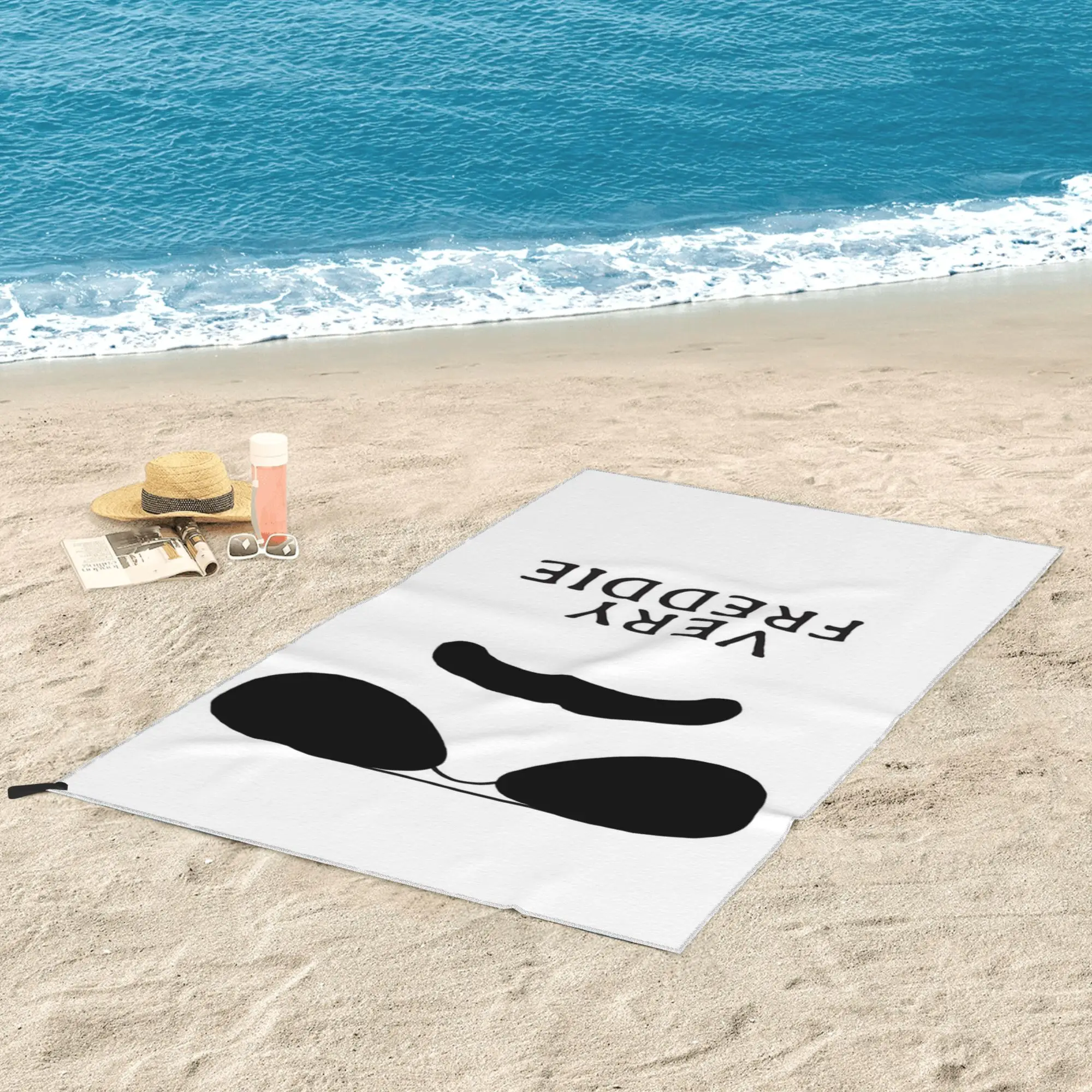 Freddie Mercury Attitude Beach Towel Soft Microfiber Quick Dry Absorbent Quick Towels For Mountain Climbing