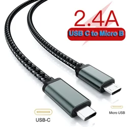 USB C to Micro USB Cable 1M/0.3M Type C to Micro USB Power Charging Cable OTG Data cord for Samsung Xiaomi Huawei