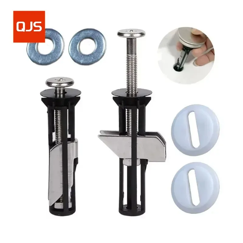 1 Pair Toilet Seat Bolt Kit, Toilet Cover Maintenance Accessory Screws, WC Replacement Parts, Universal Bathroom Accessories