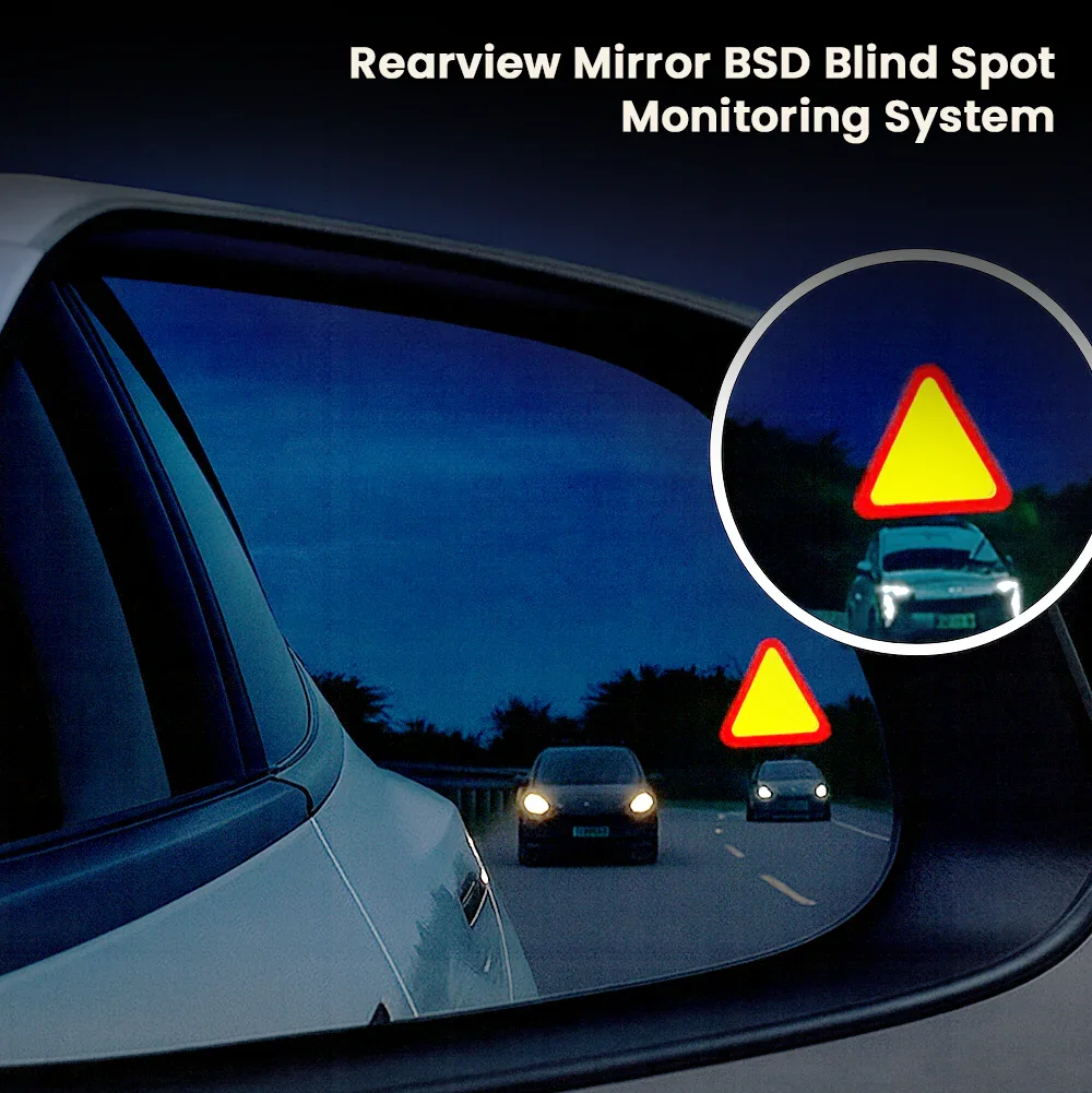 2026 for Tesla Model 3 / Y / 3 Highland / New Y Juniper Anti-Dazzle Side Mirror Blind Spot Monitor 2025 with Bsd Function - view 2