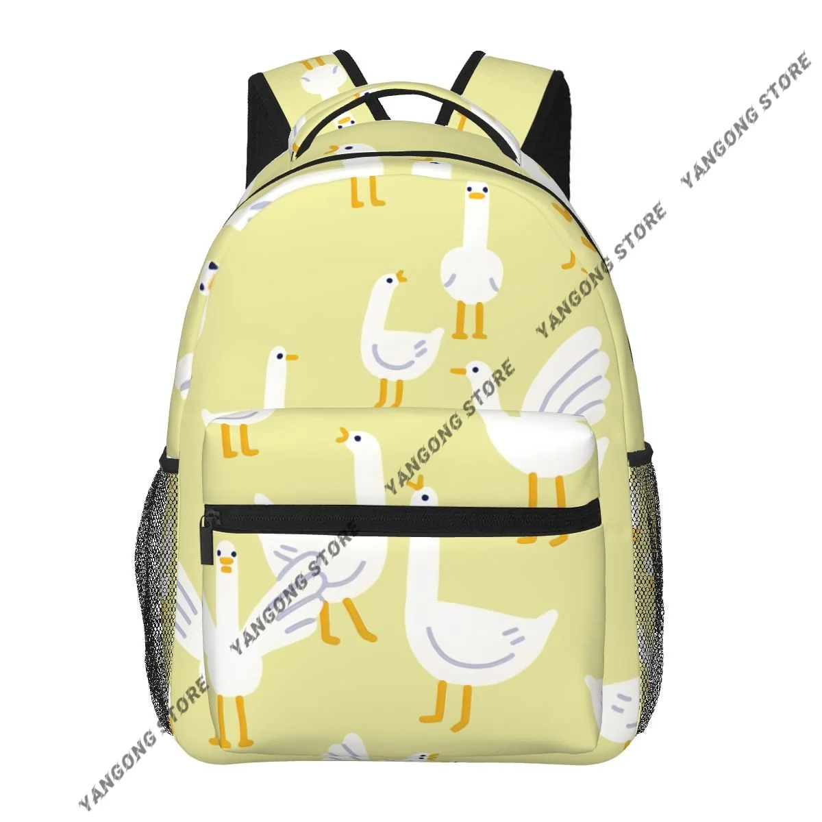 Funny Goose Farm Geese Background Backpack School Bags Casual for Teenager Girls Shoulder Bag Travel Bags