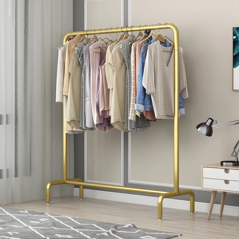 

Living Room Hallway Floor Type Hanger for Bedroom Clothing Store Clothes Racks Simple Household Furniture Single-pole Coat Rack