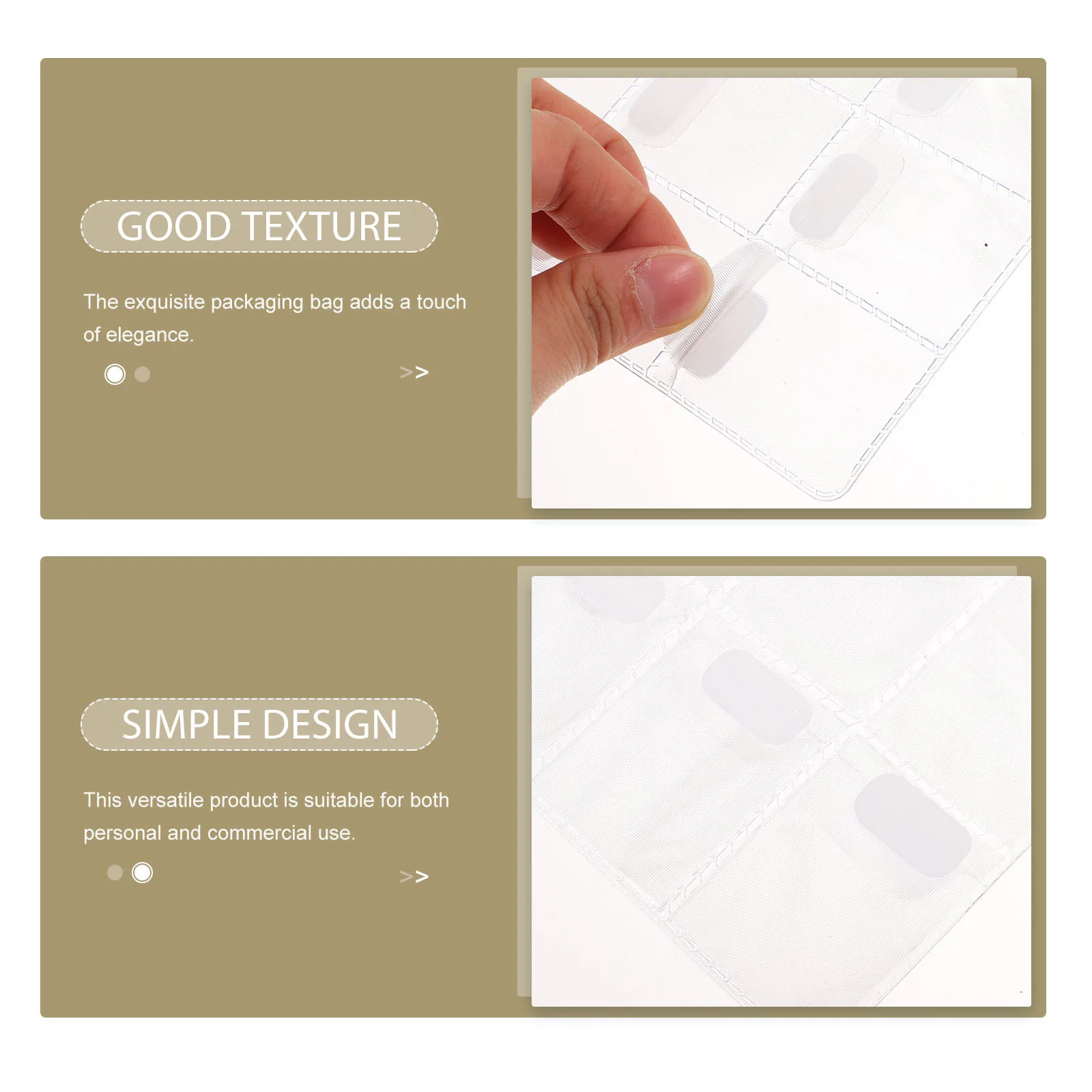 

Button Sample Bag 36 Grids Packaging Bag For Hardware Storage Jewelry Display Pvc Protective Case Storage Box