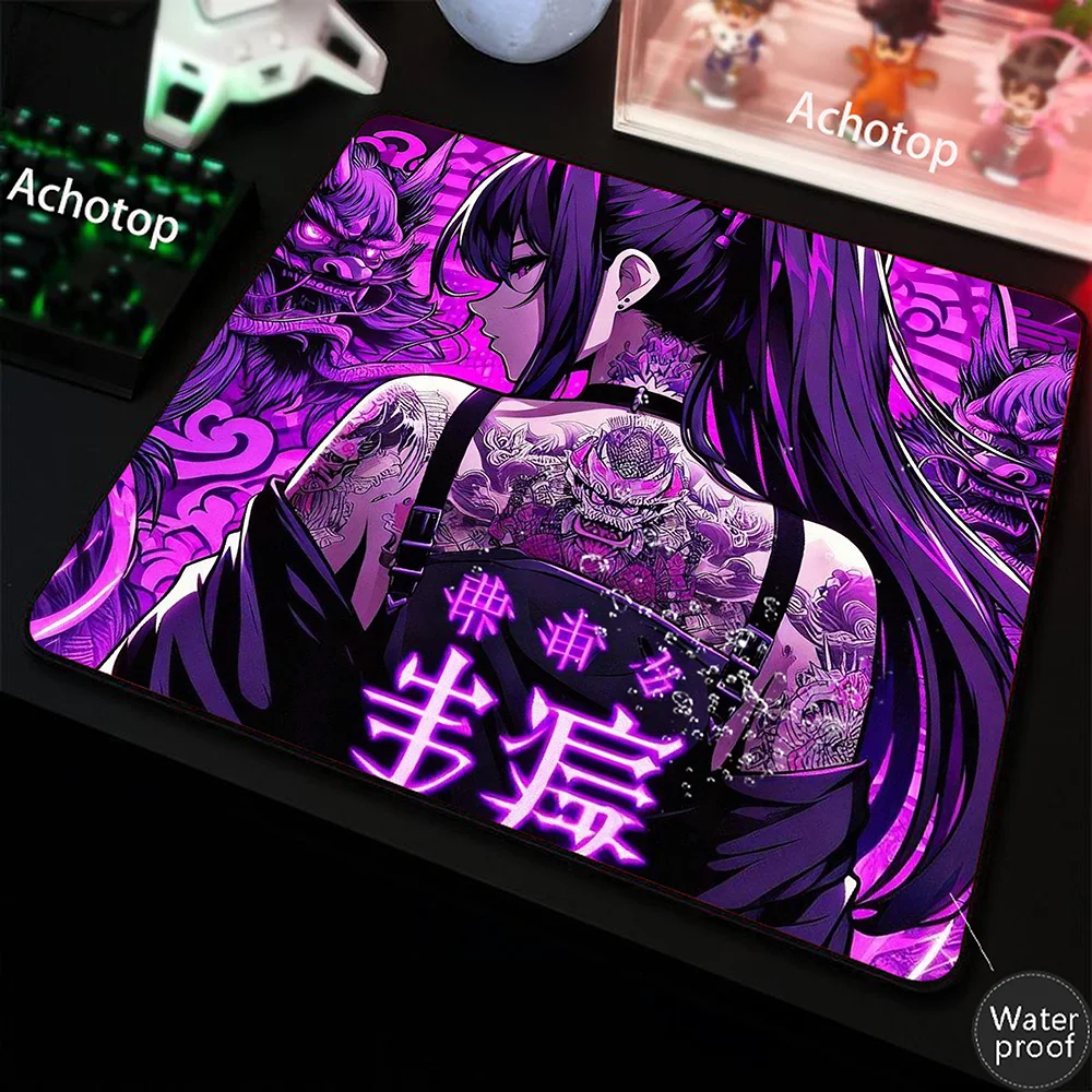 

Anime 100% Waterproof Gaming Mousepad Gamer Speed Accessories Keyboard Pads Computer Mouse Pad Rubber XXS Anti-slip Mouse Mat