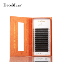 DeceMars 6D W Shape Eyelash Extensions Fanned Fluffy Lashes Premade Volume Natural False Eyelashes Cluster Makeup Supplies