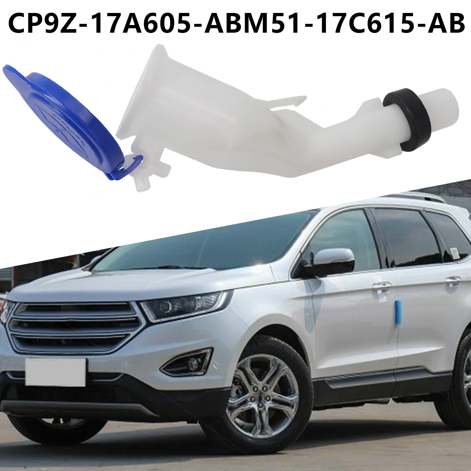 1pc Windshield Washer Fluid Reservoir Filler Tube For Ford Focus 12-17 CP9Z-17A605-A Plastic Automobiles Parts