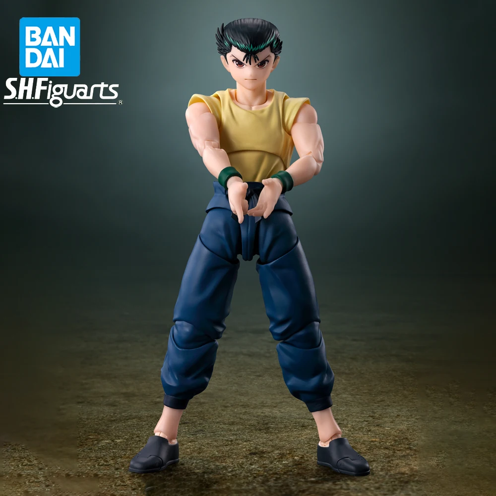 In Stock Original BANDAI SHFiguarts Yusuke Urameshi Figure Action Anime YuYu Hakusho Genuine Boxed Model Toy