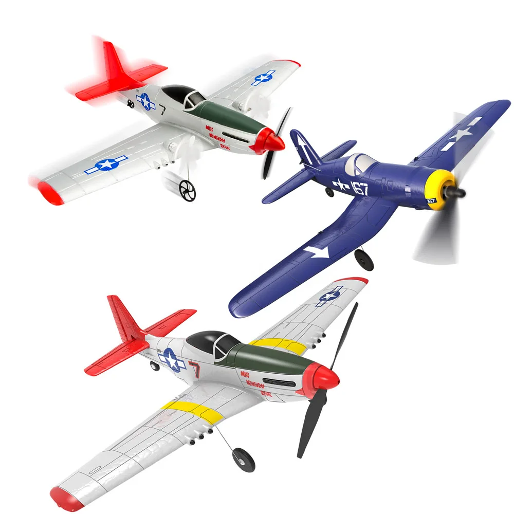 

EPP 400mm P51D Mustang /F4U Corsair 4-Ch 2.4G 6-Axis RTF Airplane With Xpilot Stabilizer RC Plane