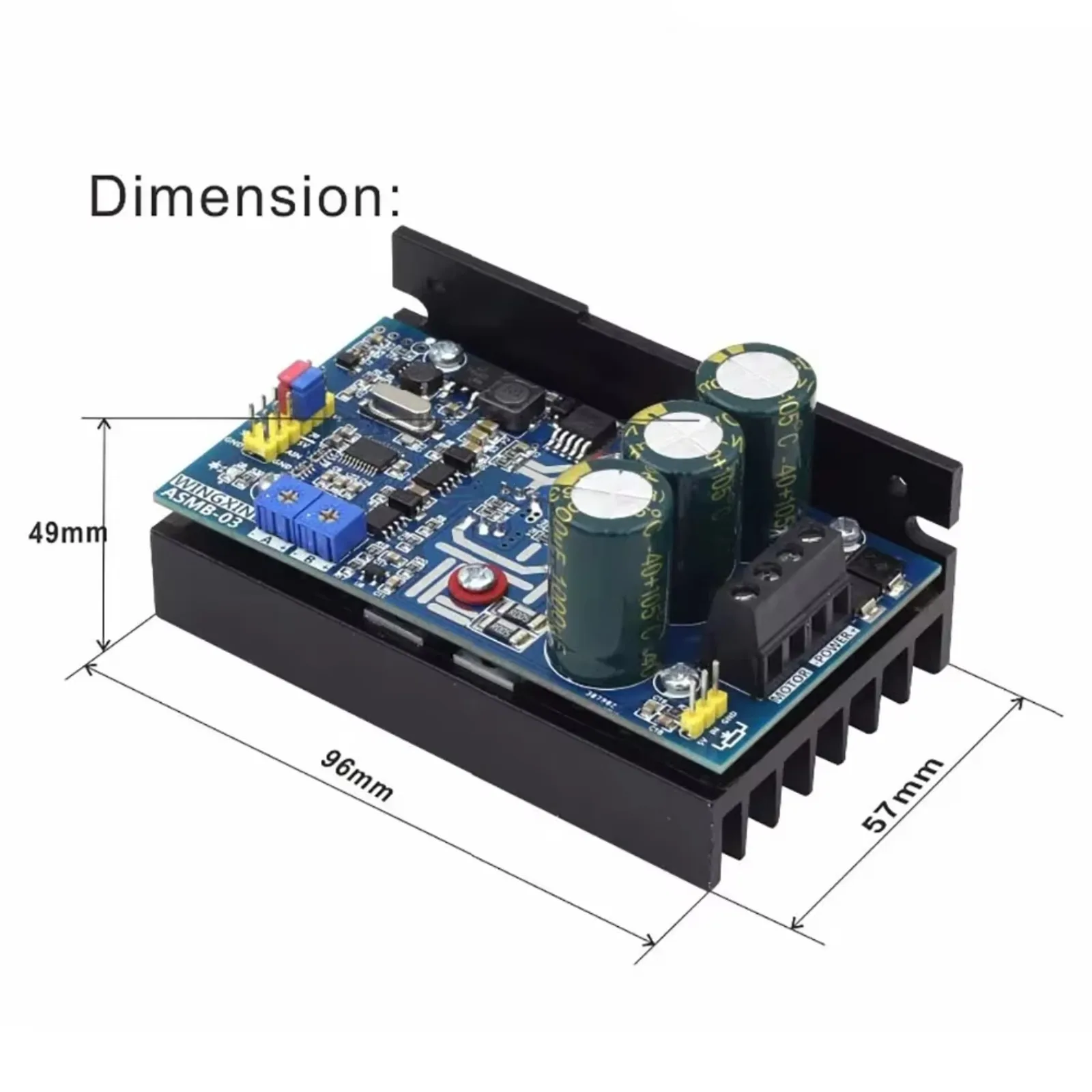 ASMB-03M Servo Controller 1000Nm Single Channel High Torque RC Pulse Analog Voltage Control for Medium Large Robots High torque