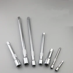 1/4 3/8 1/2 Socket Ratchet Wrench Extension Bar 75/100/125/150mm Auto Repair Durable Sleeve Rod Fast Wrench Hand Tools